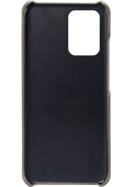 Xiaomi Redmi Için Not 11T Pro 5g/not 11T Pro+ 5g/not 12T Pro 5g/poco X4 Gt 5g/redmı K50I 5g Çift Kart Yuvalı Pu Deri Kaplamalı Sert Pc Shell-Grey (Yurt Dışından)