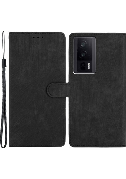 Xiaomi Için Redmi K60 5G/K60 Pro 5g/poco F5 Pro 5g Pu Deri Kılıf Stand Cüzdan Black ile Cilt Touch Telefon Kapağı (Yurt Dışından)