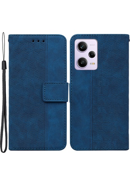 Xiaomi Redmi Için Note 12 Pro 5g/note 12 Pro Speed ​​5g/poco X5 Pro 5g Pu Deri Telefon Kılıfı Cüzdan Mavisi (Yurt Dışından)