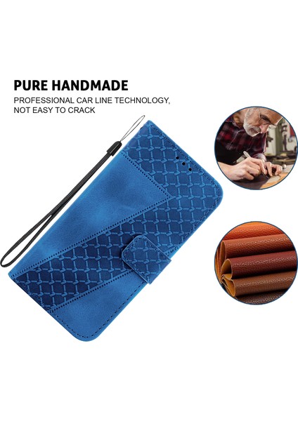 Xiaomi Redmi 12C Için 4g Şok Geçirmez Telefon Kapağı 7 Şekilli Baskı Pu Deri Cüzdan Standı Case-Dark Mavi (Yurt Dışından) fırsatları