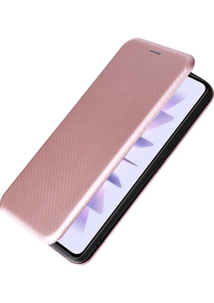 Xiaomi Için Telefon Kılıfı Poco F5 Pro 5g/redmi K60 Pro 5G/K60 5g Kart Pu Deri Deri Manyetik Otomatik Amasorbed Stand Karbon Fiber Doku Telefon Kapak Golü Altın (Yurt Dışından) fırsatları