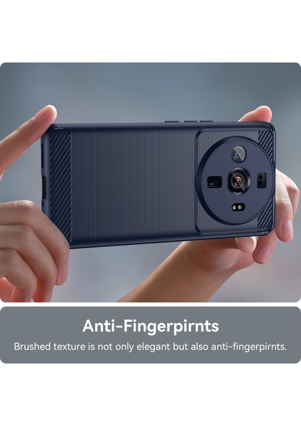 Xiaomi 12S Ultra 5g Için Fırçalanmış Ince Telefon Kılıfı, Karbon Fiber Doku Tpu Kapacı Kayak Dayanıklı Cep Telefonu Kabuk Mavisi (Yurt Dışından) fırsatları