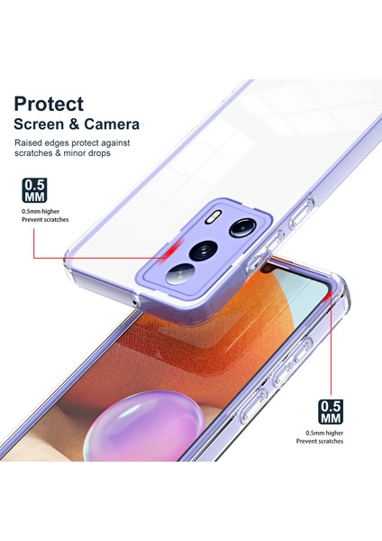 Xiaomi 13 Lite/civi 2 5g Tpu Back Plaka+Pc Çerçevesi+Pc Kamera Halkası Hibrid Kılıf Şok Geçirmez Telefon Kapak-Mor (Yurt Dışından) fiyatları