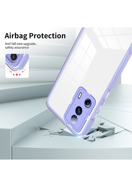 Xiaomi 13 Lite/civi 2 5g Tpu Back Plaka+Pc Çerçevesi+Pc Kamera Halkası Hibrid Kılıf Şok Geçirmez Telefon Kapak-Mor (Yurt Dışından) modelleri