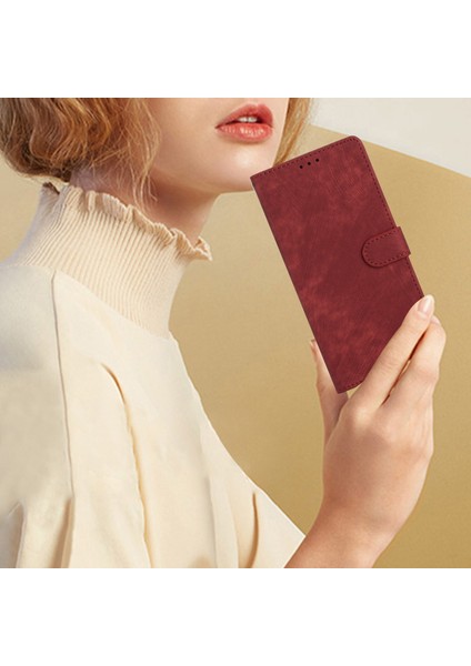 Xiaomi Redmi K60 5G/K60 Pro 5g/poco F5 Pro 5g Pu Deri Kılıf Stand Cüzdan Kırmızılı Cilt Touch Telefon Kapağı (Yurt Dışından) fırsatları