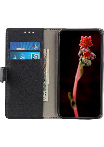 Xiaomi Için Redmi Note 12S 4g Anti-Drop Pu Deri Deri Stand Cüzdan Kılıf Flip Telefon Kapağı Black (Yurt Dışından)