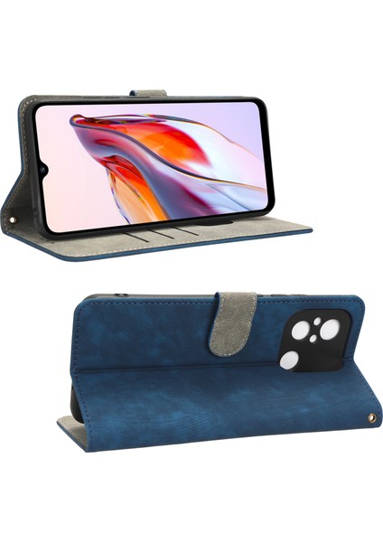Xiaomi Redmi Için 12C 4G/11A 4g/poco C55 4g Rfıd Engelleme Pu Deri Telefon Kılıfı Manyetik Cüzdan Stand Telefon Kapak Mavisi (Yurt Dışından) indirimleri