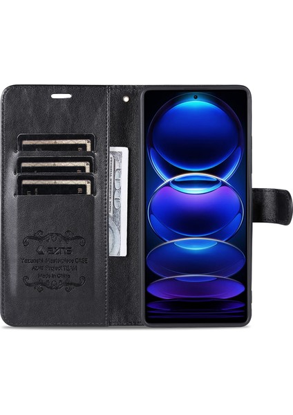 Xiaomi Redmi Için Note 12 Turbo/poco F5 5g Cep Telefon Kılıfı Tpu+Pu Deri Telefon Kapağı Cüzdan Telefon Kabuk Black (Yurt Dışından) fiyatları