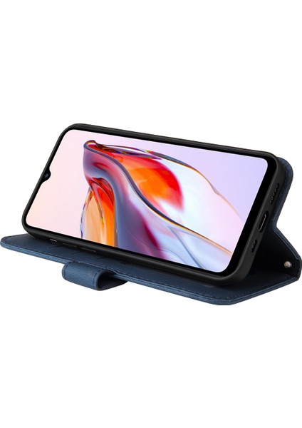 Xiaomi Için Redmi 12C 4g/redmi 11A 4g Baskılı Çizgiler Stand Kılıf Cüzdan Cilt Deri Deri Cep Telefonu Kapak Mavisi (Yurt Dışından) fırsatları