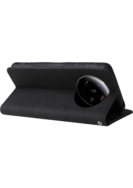 Xiaomi 13 Ultra Çift Renkli Bir Ekleme Telefon Kılıfı Deri Cüzdan Stand Kapak Black (Yurt Dışından) indirimleri