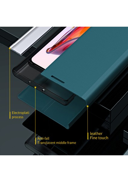 Xiaomi Redmi Için 12C 4g Pu Deri Deri Flip Stand Telefon Kapağı Elektraptaşlama Şok Geçirmez Kasa-Bebek Mavi (Yurt Dışından) fırsatları