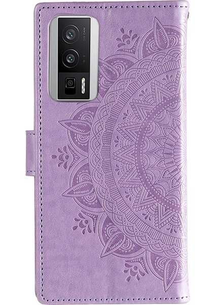 Xiaomi Poco F5 Pro 5g/redmi K60 Pro 5G/K60 5g Cep Telefonu Kabuğu Baskılı Mandala Çiçek Desen Cüzdan Stand Telefon Kılıfı Doğru (Yurt Dışından) fırsatları