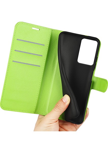 Xiaomi Için Pu Deri Kabuk 13 Lite/civi 2 5g Litchi Doku Telefon Kılıfı Cüzdan Stand Flip Kapak Yeşili (Yurt Dışından) indirimleri