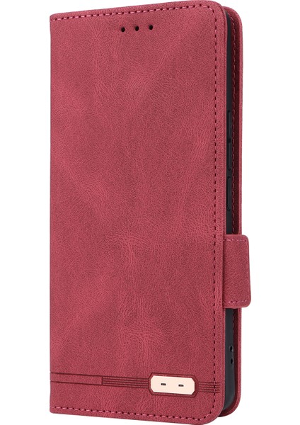Xiaomi 13 Ultra Pu Deri Flip Folio Kılıf Donanım Dekor Dekor Cüzdan Telefon Kapak Çizgisi (Yurt Dışından)