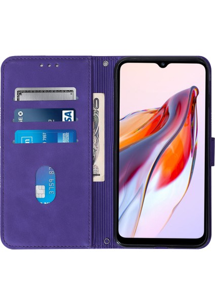 Xiaomi Redmi Için 12C 4G/11A 4g/poco C55 4g Baskılı Çizgiler Şok Geçirmez Deri Kapak Telefon Kılıfı Doğru (Yurt Dışından) fırsatları