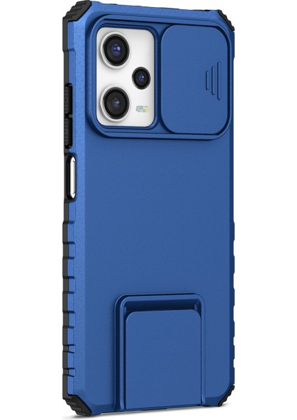 Xiaomi Redmi Için Kickstand Telefon Kılıfı Not 12 Pro 5g/note 12 Pro Speed ​​5g/poco X5 Pro 5g, Slayt Kamera Koruma Pc+Tpu Arka Kapak-Mavi (Yurt Dışından) fırsatları