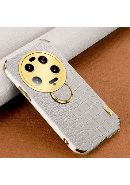 Xiaomi 13 Ultra Deri Kaplamalı Tpu Telefon Kılıfı 6d Kickstand-White ile Elektrokaplama Arka Kapak (Yurt Dışından) indirimleri