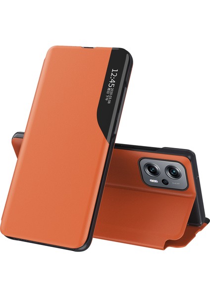 Xiaomi Redmi Için Not 11T Pro 5g/not 11T Pro+ 5g/not 12T Pro 5g/poco X4 Gt 5g/redmı K50I 5g Net Görünüm Pencere Deri Flip Telefon Kılıf Desenli Kapak Stand-Ortage ile (Yurt Dışından)
