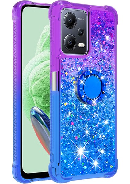 Xiaomi Redmi Için Note 12 5g (Çin)/(Global)/poco X5 5g Ygrendıant Hızlı ve Yüzük Kıckstand Tpu Kapak Mavisi/sky Mavi (Yurt Dışından)