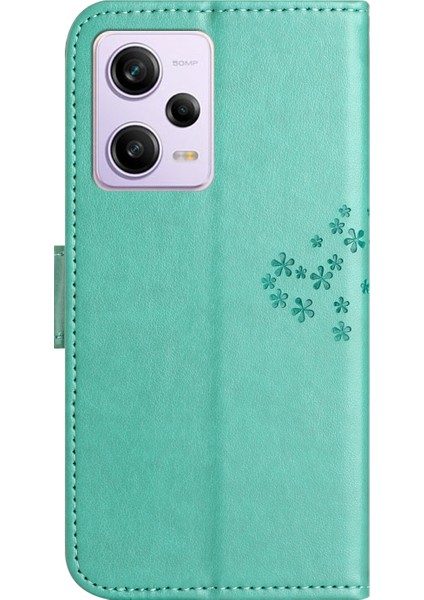 Xiaomi Redmi Için Anti-Drop Telefon Kılıfı Not 12 5g (Global)/(Hindistan)/(Çin)/poco X5 5g Pu Deri Koruyucu Telefon Kapak Standı Baskalı Baykuş Ağacı Desen-Cen (Yurt Dışından) indirimleri