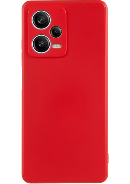 Xiaomi Redmi Için Note 12 Pro 5g Kırmızı Dayanıklı Tpu Kasa Fiber Astar Ka Koruyucu Telefon Kapak-Kırmızı (Yurt Dışından)