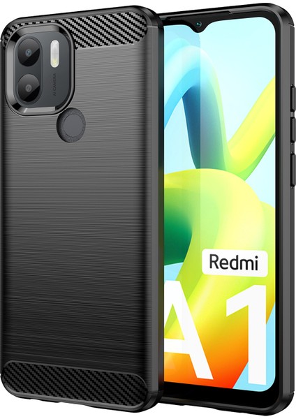 Xiaomi Redmi A1+ 4g/a2+ 4g/poco C50 4g Karbon Fiber Doku Anti-Drop Tpu Koruyucu Telefon Kapağı Fırçalanmış Cep Telefonu Kılıf (Yurt Dışından)