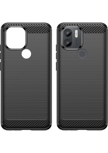 Xiaomi Redmi A1+ 4g/a2+ 4g/poco C50 4g Karbon Fiber Doku Anti-Drop Tpu Koruyucu Telefon Kapağı Fırçalanmış Cep Telefonu Kılıf (Yurt Dışından)