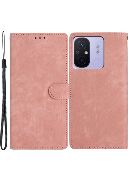 Cüzdan Pu Deri Telefon Kapağı Xiaomi Redmi 12C 4g, Cilt Touch Stand Telefon Vaka Golü Altın (Yurt Dışından)
