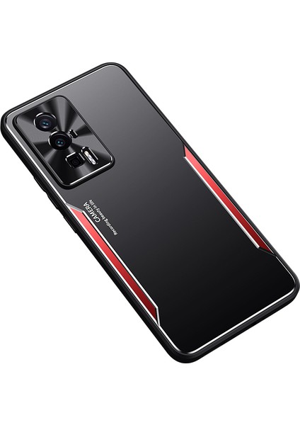 Xiaomi Redmi K60 5G/K60 Pro 5g/poco F5 Pro 5g Alüminyum Alaşım+Tpu Telefon Kılıfı Anti-Düşme Kabuk-Kırmızı (Yurt Dışından)