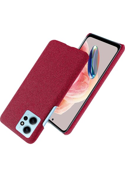 Xiaomi Redmi Için Cep Telefonu Kılıfı Not 12 4g, Çizgiye Dönüş Bez+Sert Pc Şok Geçirmez Telefon Kapak-Kırmızı (Yurt Dışından) fiyatları