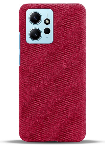 Xiaomi Redmi Için Cep Telefonu Kılıfı Not 12 4g, Çizgiye Dönüş Bez+Sert Pc Şok Geçirmez Telefon Kapak-Kırmızı (Yurt Dışından) modelleri