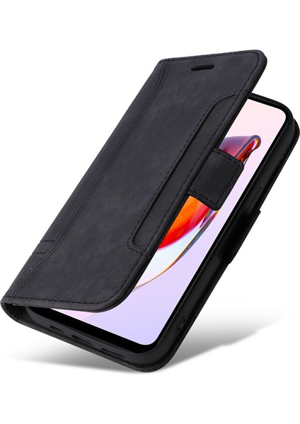 Xiaomi Redmi Için 12C 4G/11A 4g/poco C55 4g Cüzdan Telefon Kılıfı Şok Geçirmez Pu Deri Kapak Black (Yurt Dışından) indirimleri