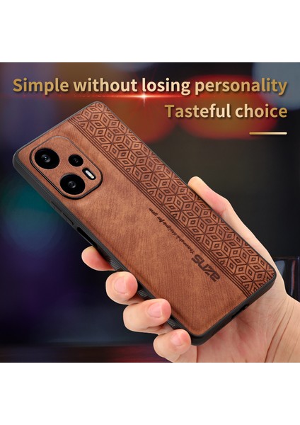 Xiaomi Redmi Için Telefon Kılıfı Not 12 Turbo/poco F5 5g, Pu Deri+Tpu Baskılı Telefon Kapak Mavisi (Yurt Dışından)