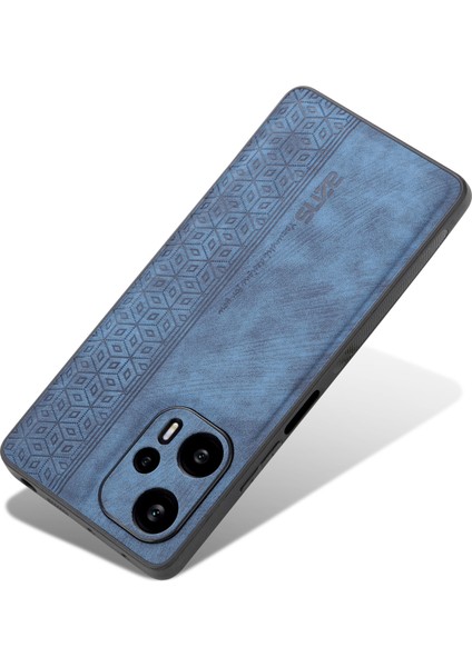 Xiaomi Redmi Için Telefon Kılıfı Not 12 Turbo/poco F5 5g, Pu Deri+Tpu Baskılı Telefon Kapak Mavisi (Yurt Dışından)