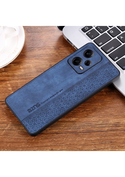 Xiaomi Redmi Için Telefon Kılıfı Not 12 Turbo/poco F5 5g, Pu Deri+Tpu Baskılı Telefon Kapak Mavisi (Yurt Dışından)