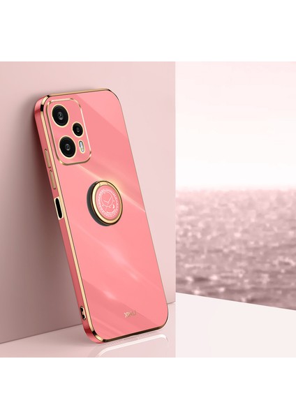 Xiaomi Için Xinli Redmi Note 12 Turbo/poco F5 5g Yüzük Kickstand Telefon Kılıfı Elektrapan Tpu Kapak-Kırmızı (Yurt Dışından) indirimleri