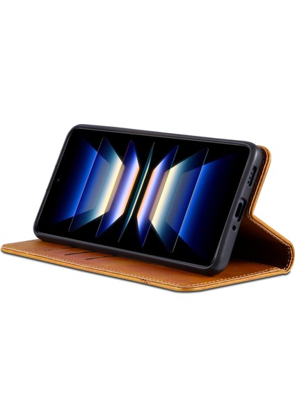 Xiaomi Poco F5 Pro 5g/redmi K60 Pro 5G/K60 5g Deri Telefon Kılıfı Stand Telefon Cüzdan Kapak Kılıfı (Yurt Dışından) modelleri