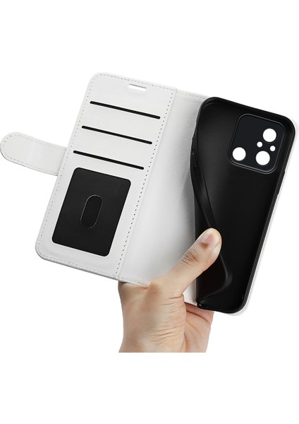 Xiaomi Için Redmi 12C 4g Anti-Fall Flip Telefon Kılıf Cüzdan Stand Çılgın At Doku Deri Koruyucu Kapak-Beyaz (Yurt Dışından) fırsatları