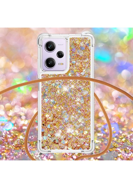 Xiaomi Redmi Için Note 12 Pro 5g/note 12 Pro Speed ​​5g/poco X5 Pro 5g Anti-Drop Telefon Kılıfı Tpu Kradard-Gold/hearts (Yurt Dışından) modelleri