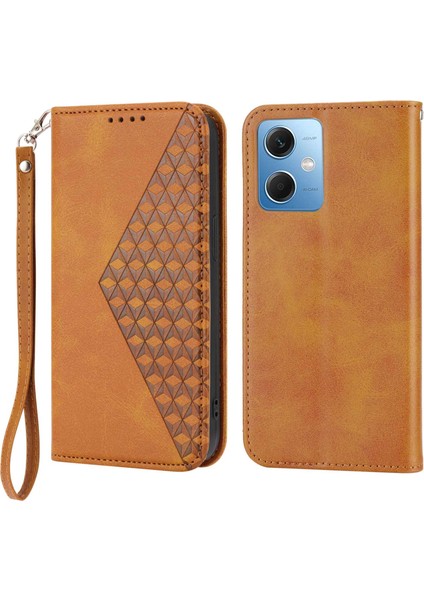 Xiaomi Redmi Için Pu Deri Kılıf Not 12 5g (Global)/(Hindistan)/(Çin)/poco X5 5g, Cüzdan Telefon Stand Buzağı Dokusu Manyetik Kapan (Yurt Dışından)
