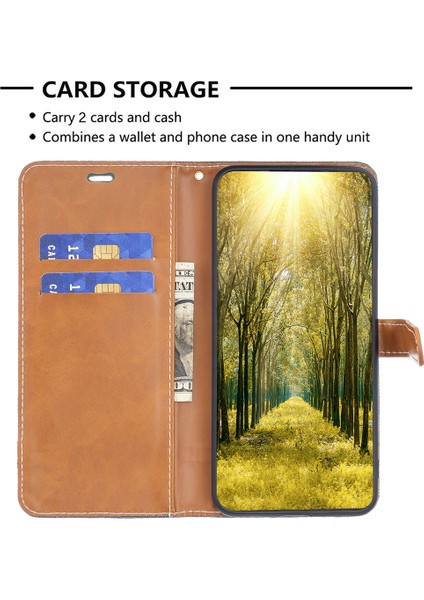 Xiaomi Için 13 Lite/civi 2 5g Kot Boya Pu Deri Cüzdan Kapağı Kapak Önleme Karşıtı Flip Standı Telefon Vaka-Yeşil (Yurt Dışından)