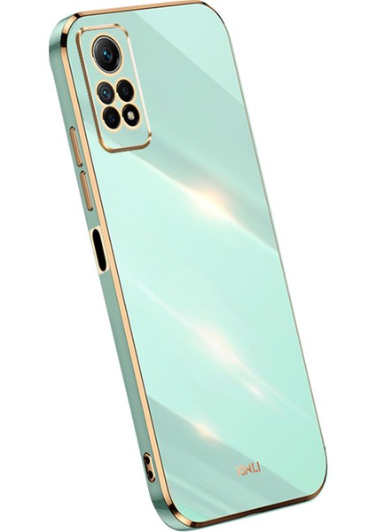 Xiaomi Redmi Için Xinli Note 12 Pro 4g Tpu Telefon Kılıfı Elektrokaplanmış Altın Kenar Anti-Çizgiye Dönüş (Yurt Dışından)