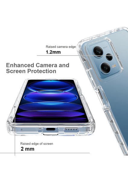 Xiaomi Redmi Için Tpu+Pc Telefon Kılıfı Not 12 Pro 5g/not 12 Pro Speed ​​5g/poco X5 Pro 5g Gradyan Şok Geçirmez Kapak Sınıfı Kırmızı (Yurt Dışından) indirimleri