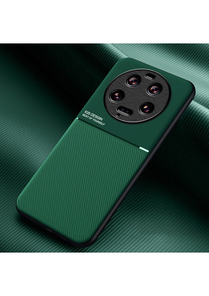 Xiaomi 13 Ultra Çizgiler Için Baskılı Pu Deri+Tpu Kılıf Manyetik Araba Tutucu Telefon Kapak Yeşili (Yurt Dışından) indirimleri
