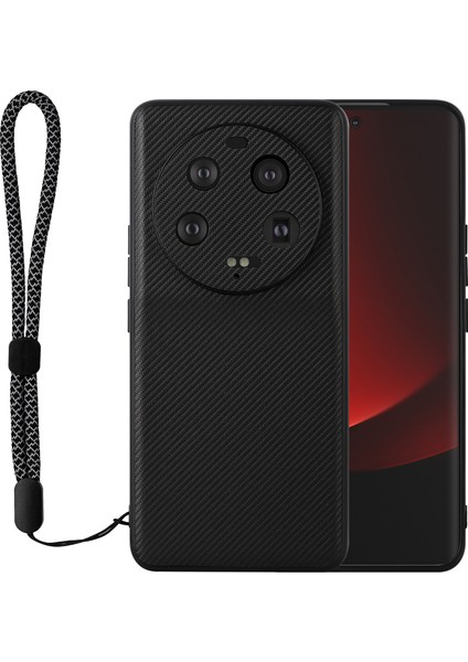 Xiaomi 13 Ultra, Dokulu Pu Deri Kaplamalı Tpu Anti-Damla Kapağı Için Telefon Kasası (Yurt Dışından)