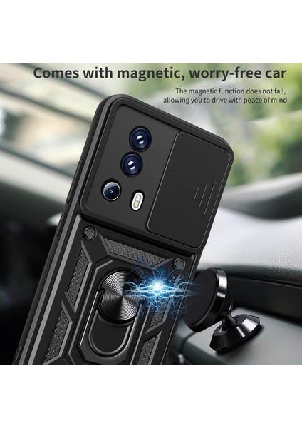 Xiaomi 13 Lite/civi 2 5g Kickstand Pc+Tpu Telefon Kılıfı Slayt Kamera Lens Koruma Telefon Kapağı-Sold (Yurt Dışından) fırsatları