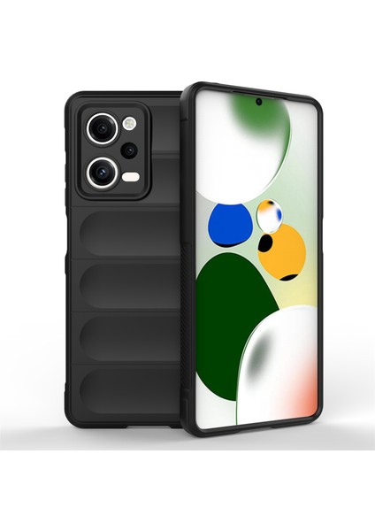 Xiaomi Redmi Için Note 12 Pro 5g Damla Damla Geri Kapak Esnek Tpu Anti-Çizelge Telefon Vaka Black (Yurt Dışından)