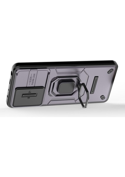 Xiaomi Redmi Için Kickstand Telefon Kılıfı Note 12 Pro 5g/note 12 Pro Speed ​​5g, Pc+Tpu Slayt Kamera Koruma Kapak Morası (Yurt Dışından) fırsatları