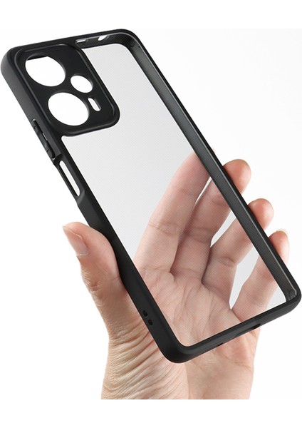 Xiaomi Redmi Için Note 12 Turbo/poco F5 5g Dust Anti Dut Telefon Kapağı Tpu+Sert Pc Şeffaf Telefon Kılıfı (Yurt Dışından)