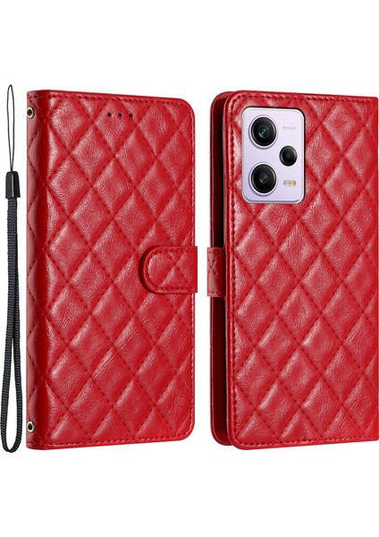 Xiaomi Redmi Için Note 12 Pro 5g/12 Pro Speed ​​5g/poco X5 Pro 5g Cüzdan Stand Telefon Kapağı Dikiş Hattı Eşdeli Deri Kılıf (Yurt Dışından)